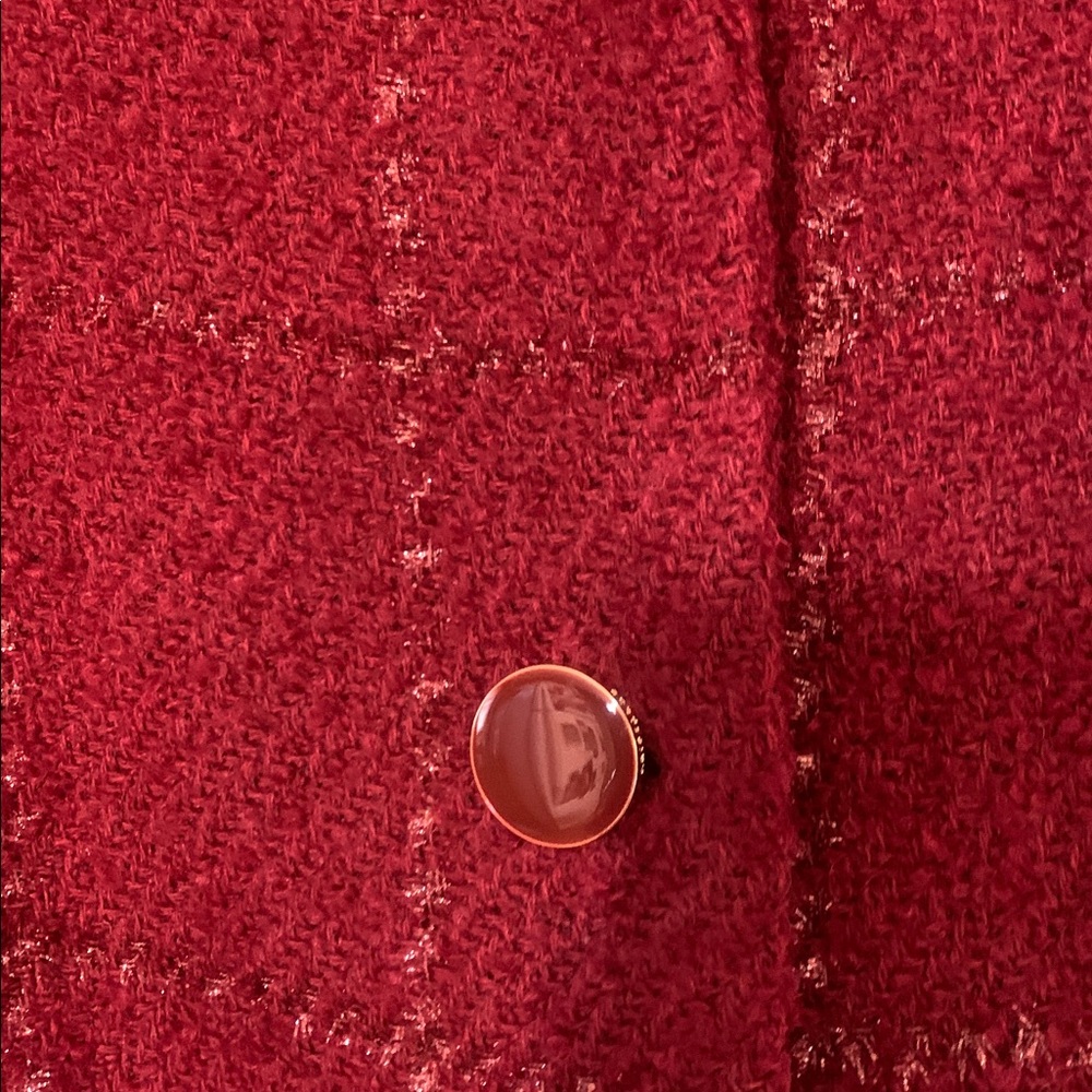 kate spade Red coat with sparkle - Picture 5 of 14